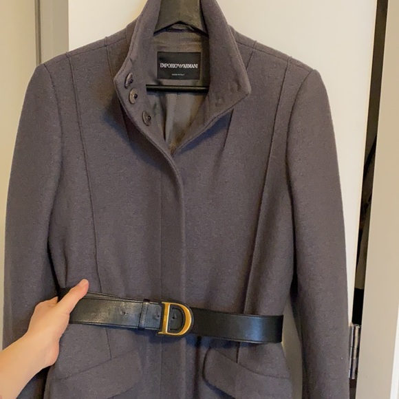 100% wool EMPORIO ARMANI coat - Picture 1 of 7